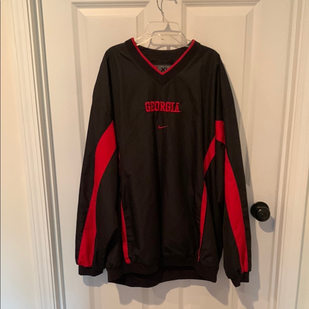 Nike Georgia Black and Red Pullover